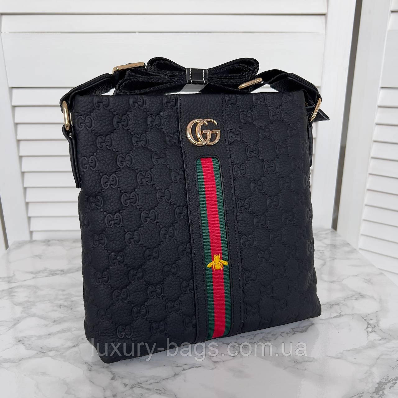 Стильна сумка через плече для хлопців Gucci, фото 1