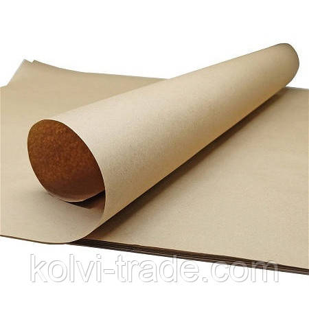 Крафт папір пакувальний у аркушах формату А0 (840*1200 мм), щільність 90 г/м2, 100 аркушів пакування (КRАft-А0/100-2) Колві