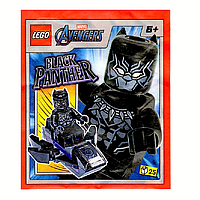 Lego Avengers Super Heroes Marvel Black Panther with Jet: фигурка коллекционная Черная Пантера на скутере 2423