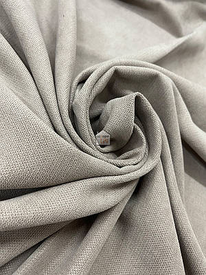 Двосторонній льон для штор California V 9 однотонна шторна тканина, бежево-сірий колір
