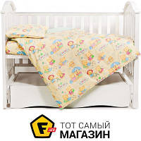 Комплект постельного белья желтый Twins Сменная постель 3 эл Comfort 3051-C-014, Пушистые мишки желтые, желтый