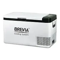 Автомобільний холодильник BREVIA 25л автохолодильник компресорний Білий (22210)