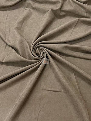 Двосторонній льон для штор California V 10 однотонна шторна тканина, колір "мокко"