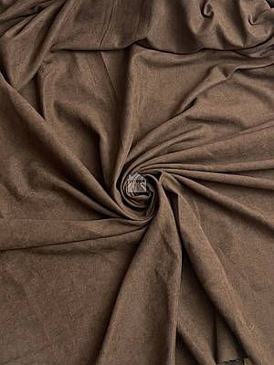 Двосторонній льон для штор California V 13 однотонна шторна тканина, колір коричневий