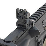 Мушка та цілик низькі, DLG TACTICAL (DLG-166), колір Чорний, знімні на Picatinny, відкидні, фото 4