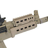 Цівка на АКСУ DLG TACTICAL (DLG-122) полімерна, колір Койот, планка picatinny з кріпленням M-LOK, фото 3