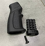 Рукоятка пістолетна для AR15 прогумована DLG TACTICAL (DLG-106), Чорна, з відсіком для батарейок, фото 7