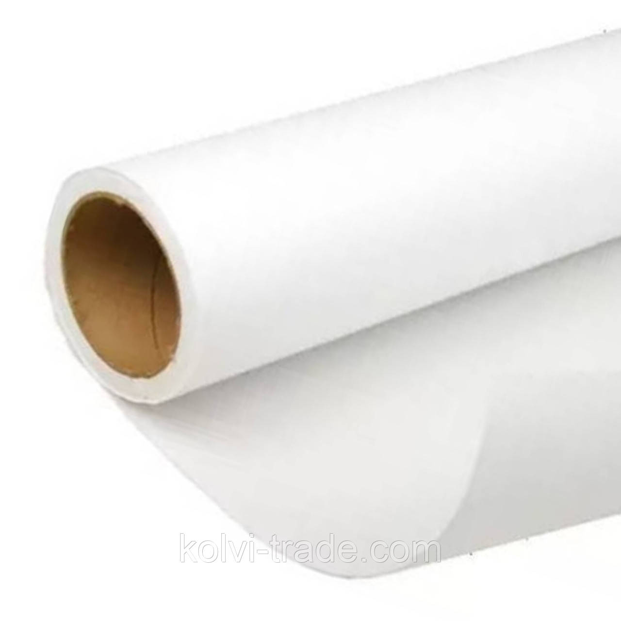 Папір скатертина для столу пергамент білий 100м/84см, щільність 50г/м2, фото 1