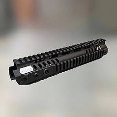 Цівка алюмінієва 28 см для AR15 з планками Пікатінні, колір — Чорний, LD Turkish