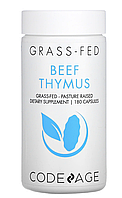 Codeage, Grass-Fed Beef Thymus, Pasture Raised, Экстракт тиммуса от говядины травяного откорма 180 капсул