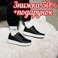 Женские кроссовки Nike air force black, Мужские кроссовки nike air force low низкие, Форсы черно белые 39, 41