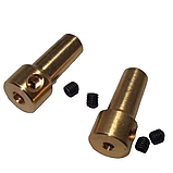 Конус адаптер для кулачкового патрона JTO на вал 2.3 мм латунь перехідник, фото 2