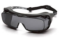 Очки защитные с уплотнителем Pyramex Cappture-Plus (gray) H2MAX Anti-Fog серые диэлектрические