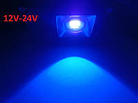 Ультрафиолетовый UVлинзованый прожектор 10 W 12-24V DC 395nm IP65 Код.59851