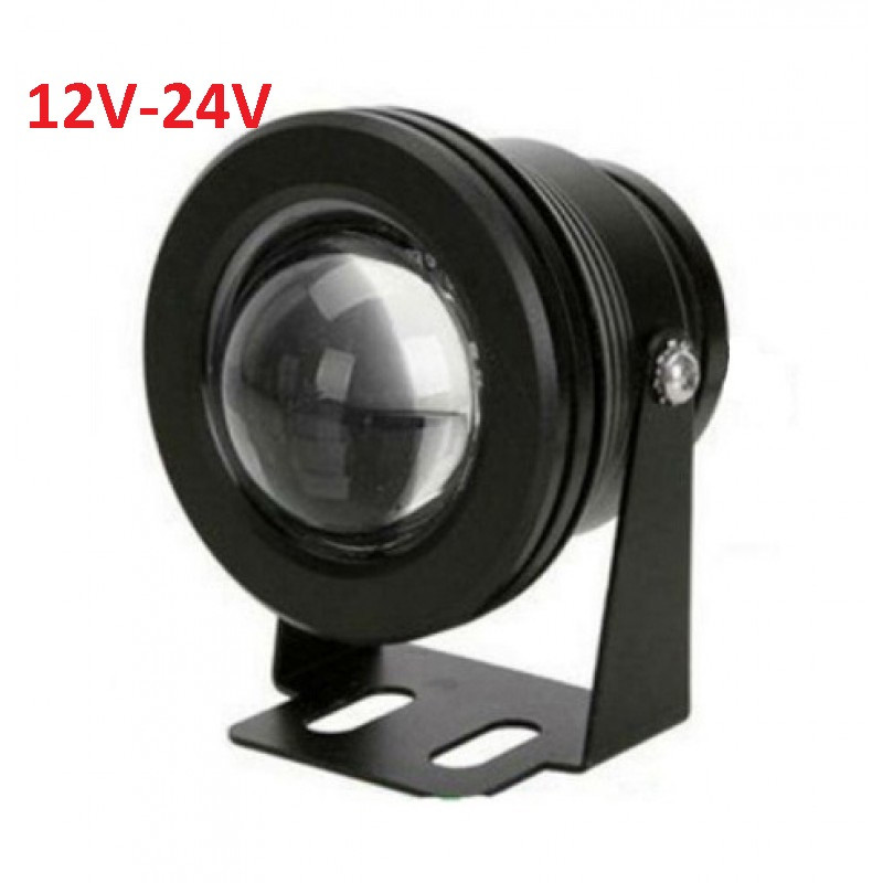 Ультрафіолетовий UV круглий світлодіодний прожектор 10 W 12-24 V DC 395nm IP65 Код.59896