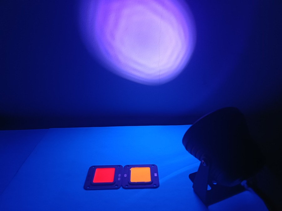 Ультрафиолетовый UV круглый светодиодный прожектор 10 W 12-24V DC 395nm IP65 Код.59896 - фото 2 - id-p1901039965