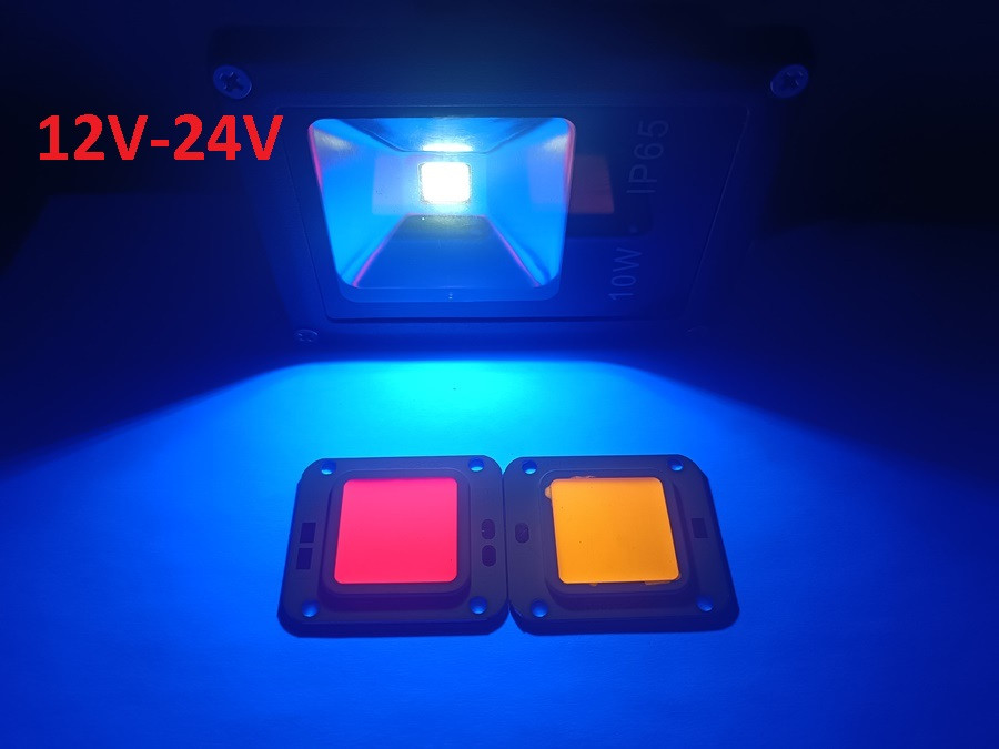 Ультрафіолетовий UV прожектор 10 W 12-24 V DC 365 nm IP65 Код.59898