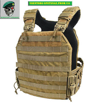 БРОНЕЖИЛЕТ (ЧЕХОЛ) PLATE CARRIER PERUN 4-21 RB XL COYOTE