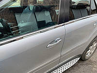 Наружняя окантовка стекол (4 шт, нержавейка) OmsaLine - Итальянская нержавейка. для марки.авто. Mercedes