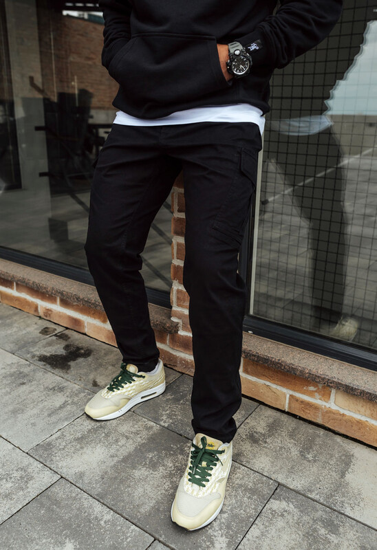 Штани карго чорні Staff cargo black TS