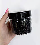 Невидимки для волосся хвилясті з двома кульками чорні 4,5 см (600 шт./пач.), фото 2