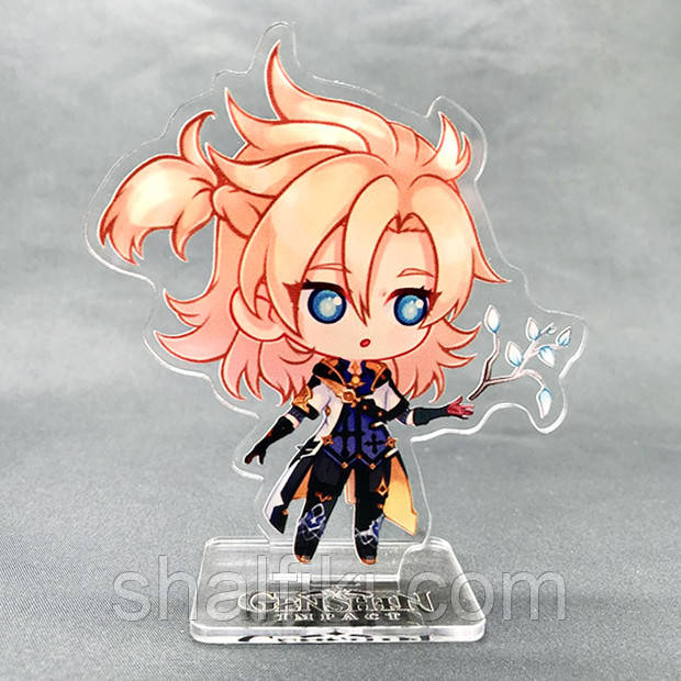 "Альбедо (Геншин / Genshin)" фігурка (стенд) чібі акрилова, фото 1