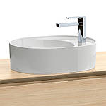 Овальна дизайнерська раковина на стільницю 510х380 Villeroy&Boch Collaro 4A155101, фото 10