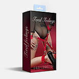 Хрестовина Feral Feelings — 4 Way Connector, натуральна шкіра, червона 777Store.com.ua, фото 2