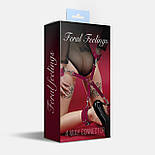 Хрестовина Feral Feelings — 4 Way Connector, натуральна шкіра, бургунді 777Store.com.ua, фото 2