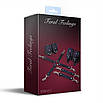 Набір Feral Feelings BDSM Kit 3 Black, наручники, поножи, конектор, фото 2