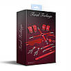 Набір Feral Feelings BDSM Kit 7 Red, наручники, поножи, конектор, маска, паддл, кляп, затискачі, фото 2