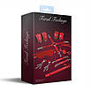 Набір Feral Feelings BDSM Kit 7 Red, наручники, поножи, конектор, маска, паддл, кляп, затискачі, фото 2