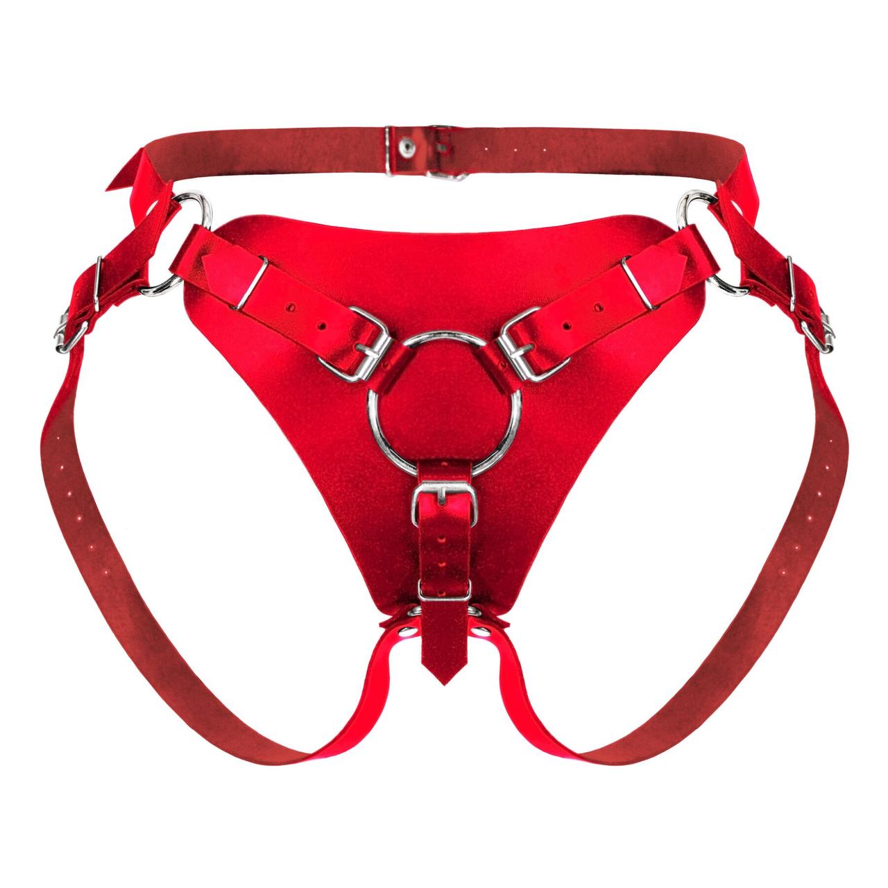 Труси для страпону Feral Feelings Strap-on Harness Red, red, фото 1