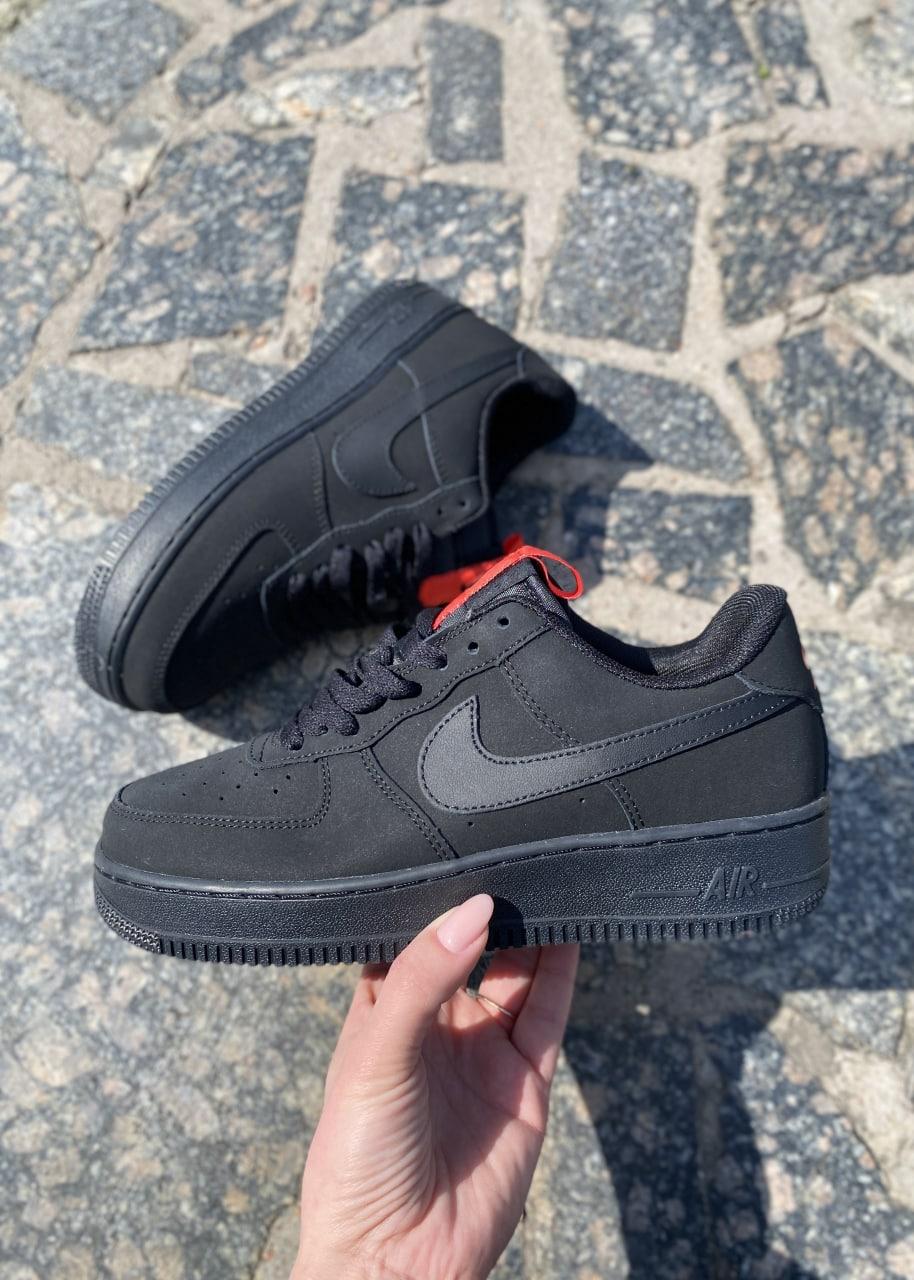 Nike air force 1 anthracite black and red price hot sale