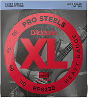 Струны для бас-гитары D'Addario EPS230 XL PROSTEELS BASS HEAVY (55-110)