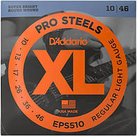 Струны для электрогитары D'Addario EPS510 XL PROSTEELS REGULAR LIGHT (10-46)