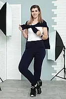 Жіночий зимовий теплий костюм толстовка з капюшоном, штани з кишенями