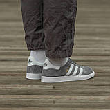 Чоловічі кросівки Adidas Gazelle Foundation Grey, фото 5