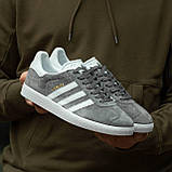 Чоловічі кросівки Adidas Gazelle Foundation Grey, фото 8