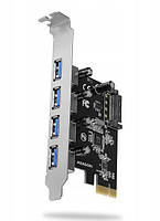 Контролер PCI-E to 4xUSB 3.0