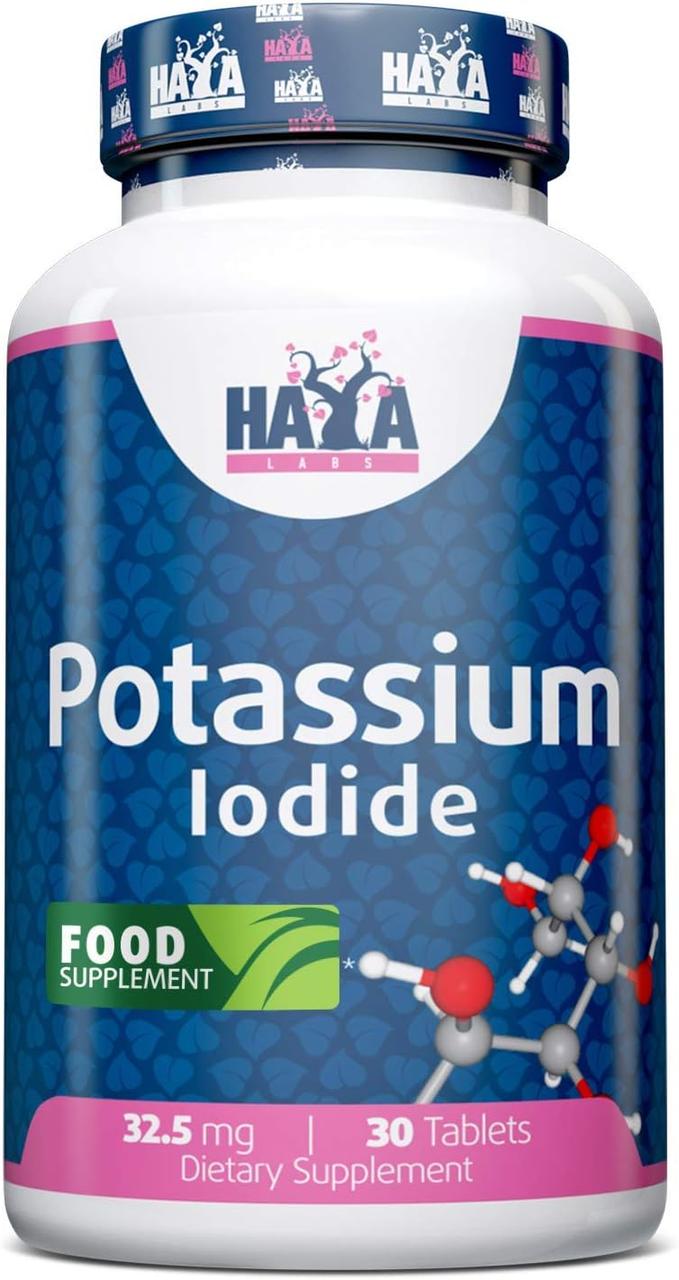 Йодид калію Haya Labs Potassium Iodide 32,5mg 30tabl