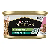 Purina Pro Plan Sterilised консерви для стерилізованих кішок, з лососем 85 г*24 шт.