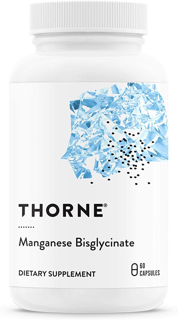 Бісгліцинат марганцю Thorne Research Manganese Bisglycinate, 60 Capsules