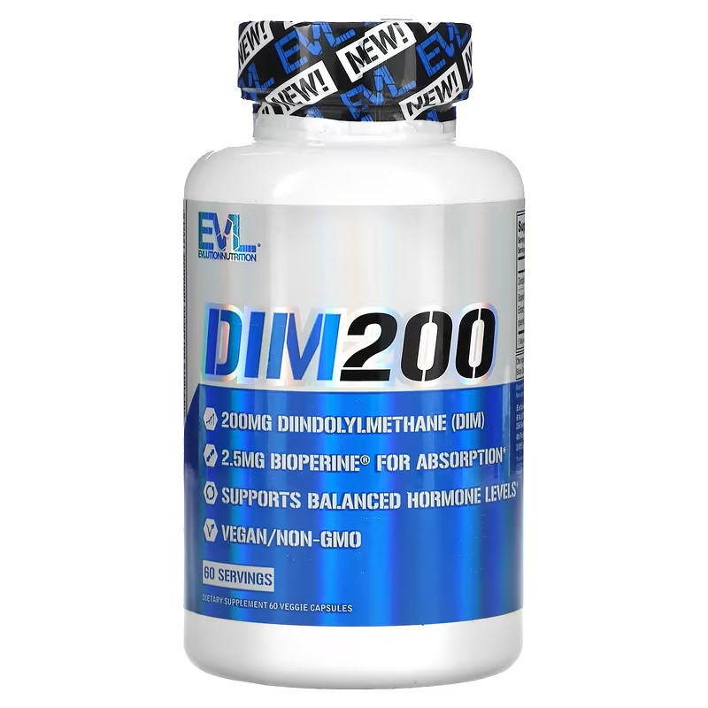 Дііндолілметан EVLution Nutrition DIM 200, 200 mg, 60 Veggie Capsules