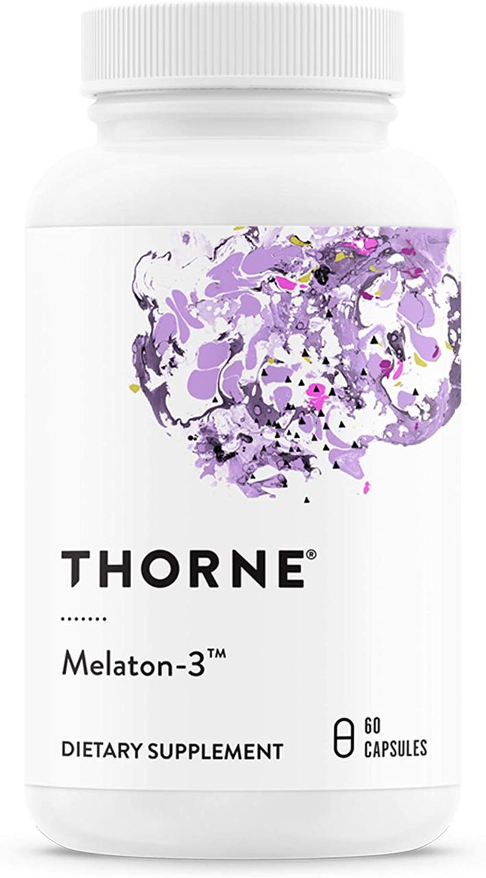 Мелатонін Thorne Research Melaton-3, 60 Vegetarian Capsules