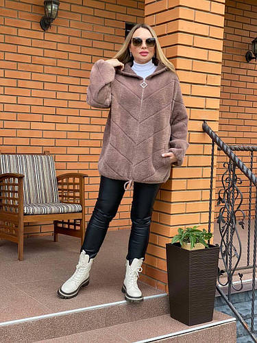 Купить Стильный женский бомбер куртка из шерсти Альпака большого ...