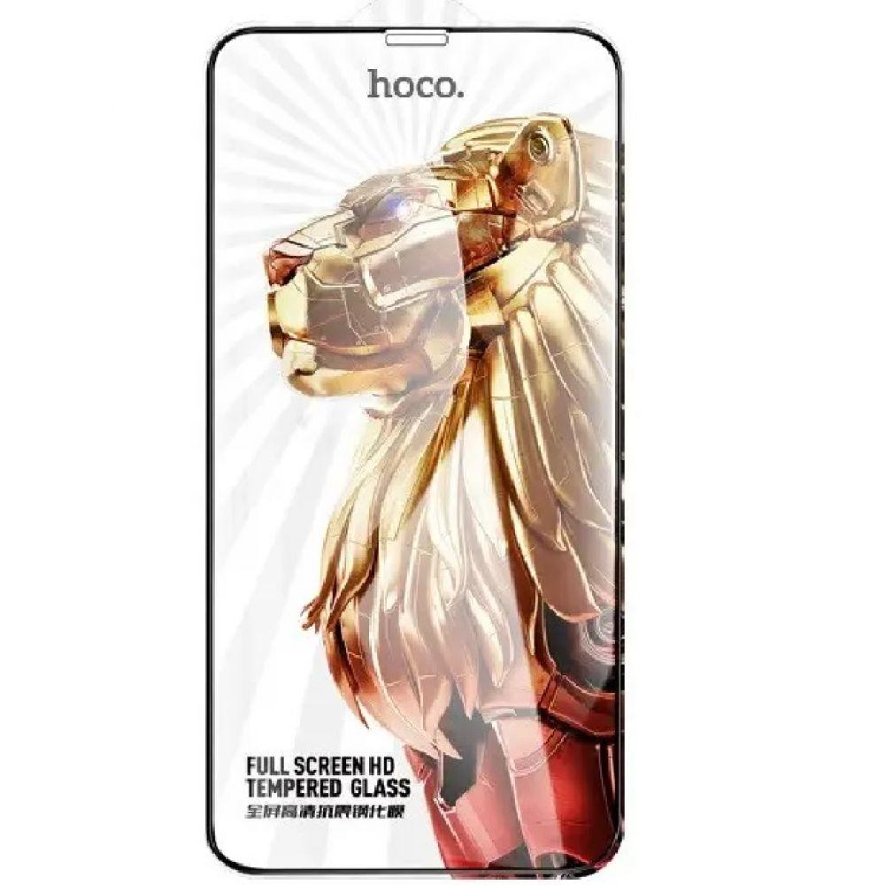 ПОШТУЧНО (тех.пак) Защитное стекло Hoco G12 5D for Apple Iphone XR/11 Цвет Чёрный - фото 1 - id-p1901247168
