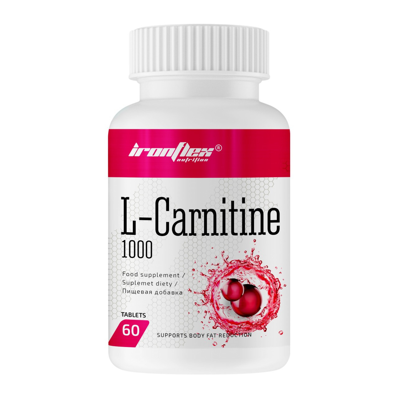 Жироспалювач IronFlex L-Carnitine 1000 60 tab