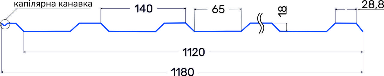 Профнастил Т-18 стіновий без мікропрофіля 0,40-0,70 matt, Pe - фото 2 - id-p503465802