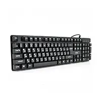 Комплект клавиатура и мышь Proinstal KR-6300TZ Black (KB+Mouse, USB, Eng Pyc, Box с подсветкой)